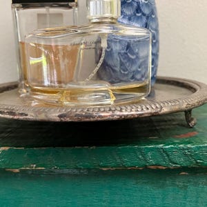 Vintage Silver Plate Footed Tray: Vanity, Dresser Organizer