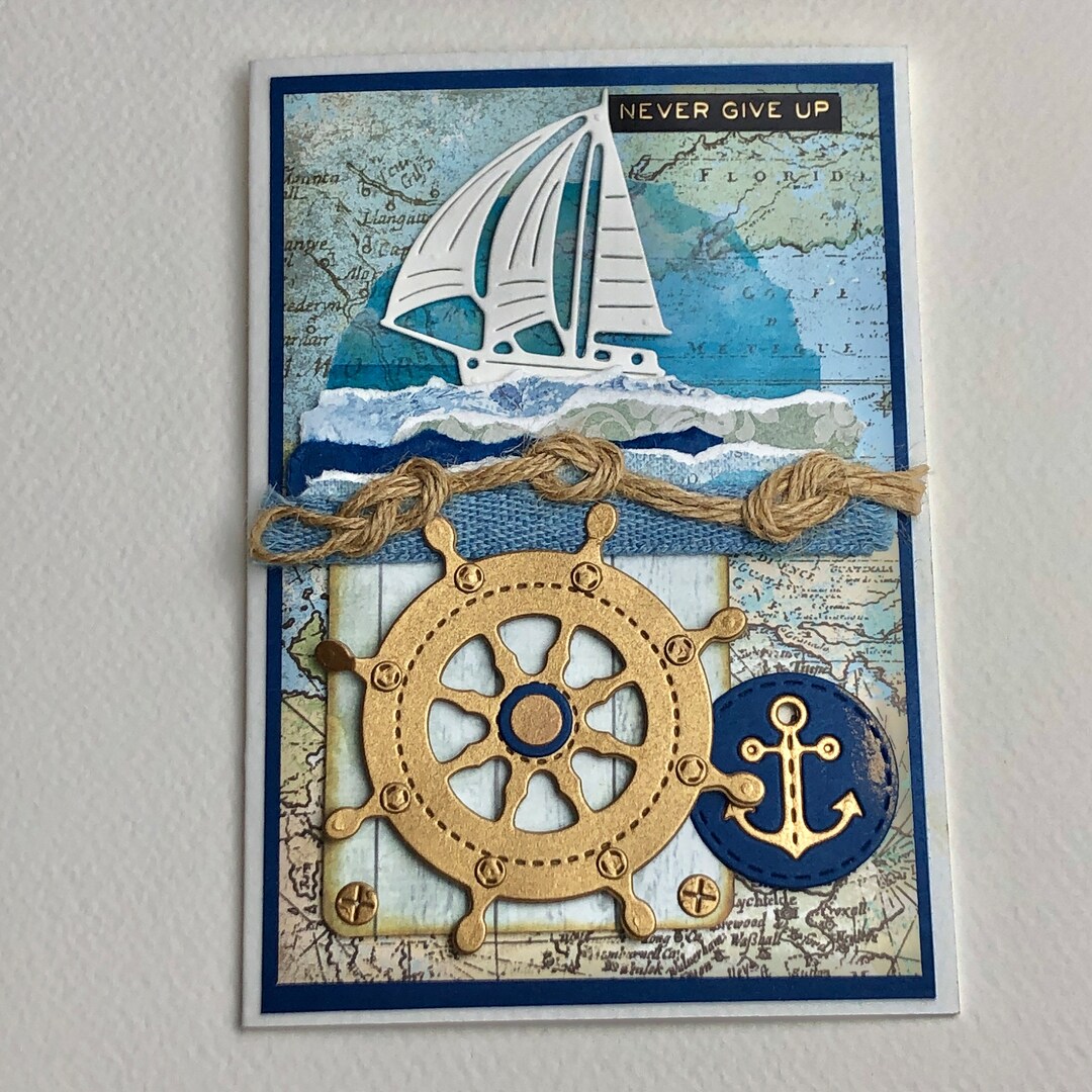 Sailboat Card, Sea Card,happy Birthday Card, Mens Birthday Card ...