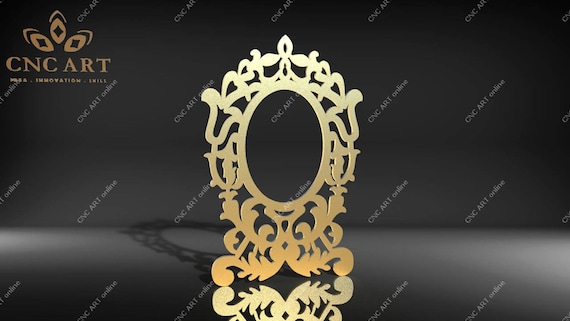 water jet Router Nice mirror frame DXF DWG and EPS File For CNC Plasma laser