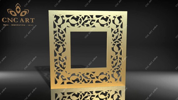 laser Router DWG and EPS File For CNC Plasma Nice 8 panels DXF