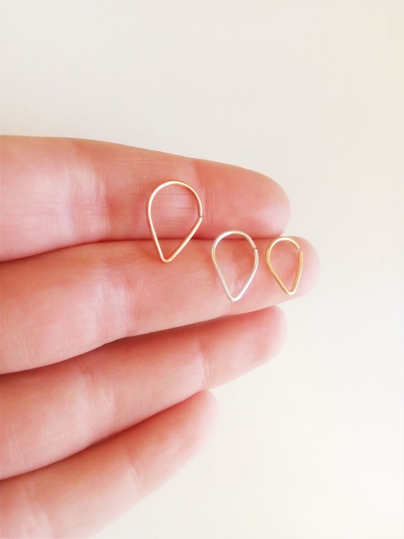 14K Gold Hoop Belly Button Rings / Belly Button Ring Belly Ring Belly Hoop Solid Gold Belly Etsy