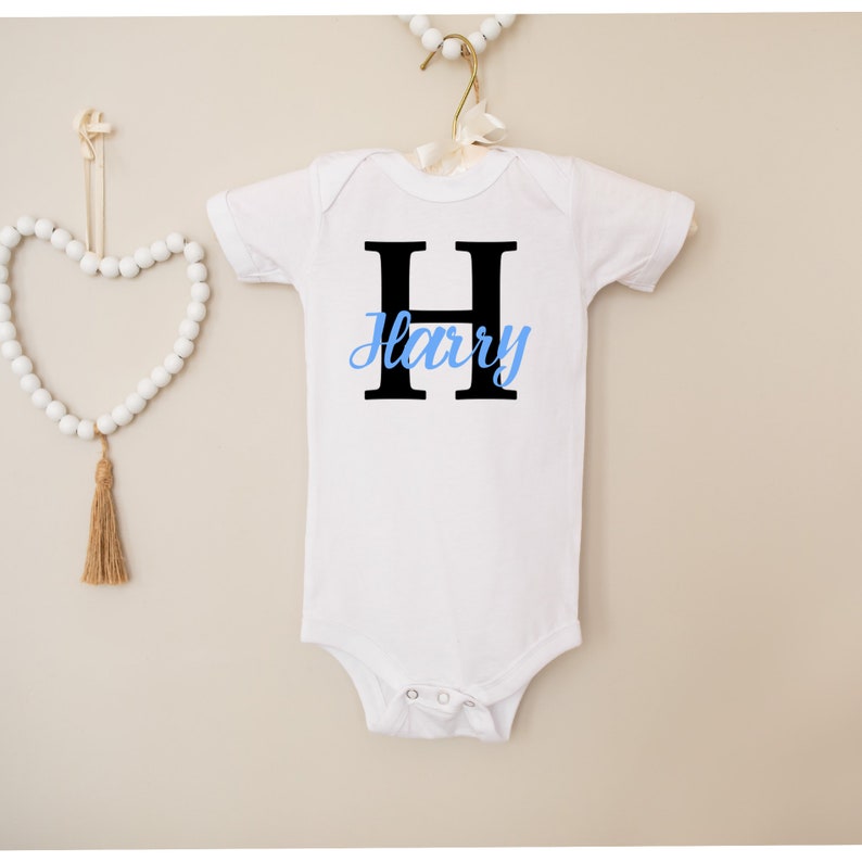 Personalized baby name bodysuit Baby boy or girl gift