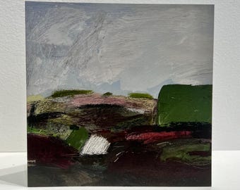 Abstract Landscape Card | art card abstract landscape blank card