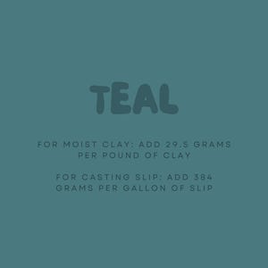 Teal Ceramic Stain - 1/4 lb