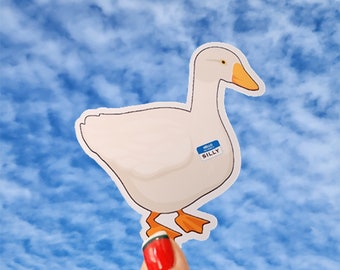 Silly Goose Sticker, Funny Goose Sticker, Goose Sticker, Duck Sticker, Funny Sticker