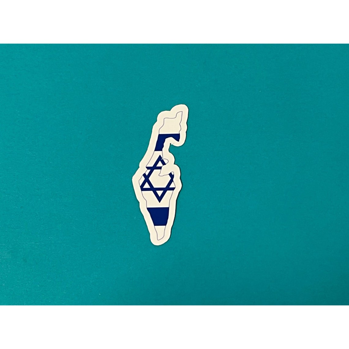 Map of Israel Sticker, Israeli Flag Sticker, Star of David Sticker ...