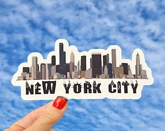 New York City Sticker, NYC Sticker, New York City Skyline Sticker, NYC Skyline Sticker, Empire State Building Sticker, Manhattan Sticker