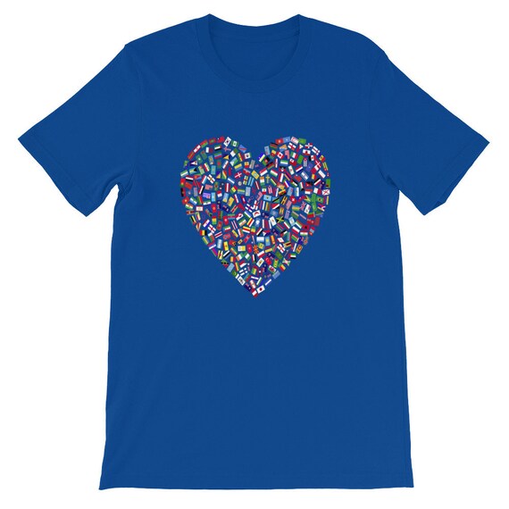 Earth Day World All Countries Flags In Heart Patriot T-Shirt Earth Day World All Countries Flags In Heart Patriot T-Shirt