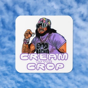 Cream of the Crop Randy Savage Macho Man Wrestling Cork-back coaster