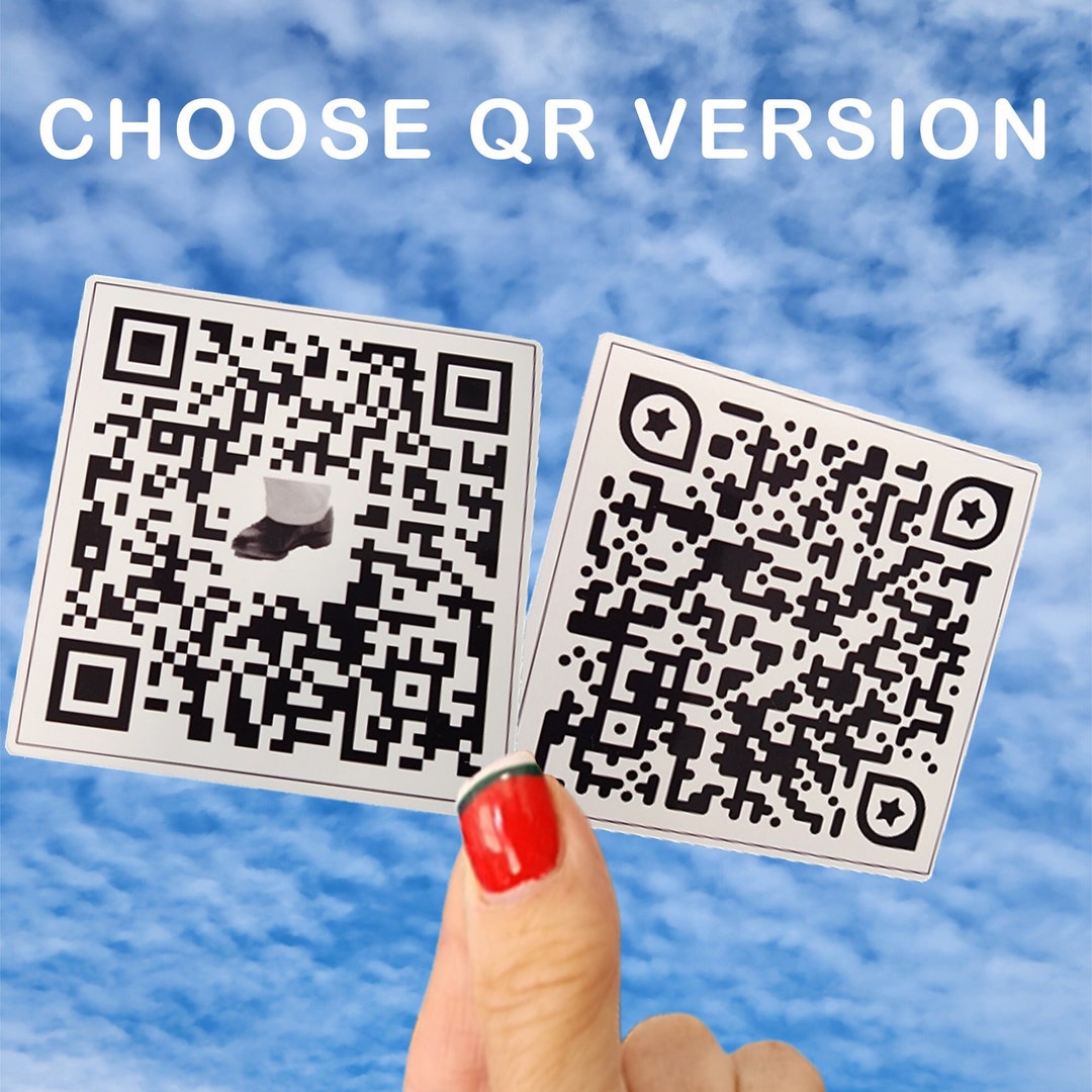 Rick Roll Sticker, QR Code Sticker, Rick Roll Prank, Rick Rolled Meme ...