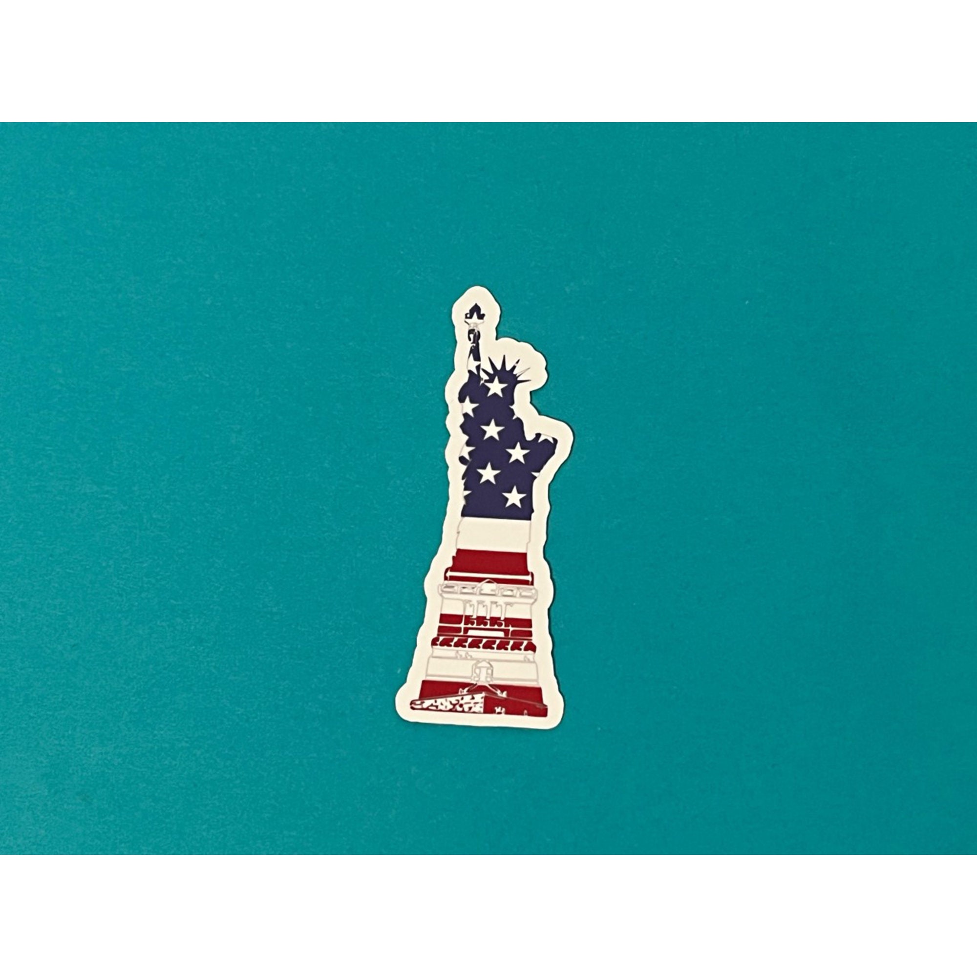 Statue of Liberty Flag Sticker NYC Sticker New York City Etsy