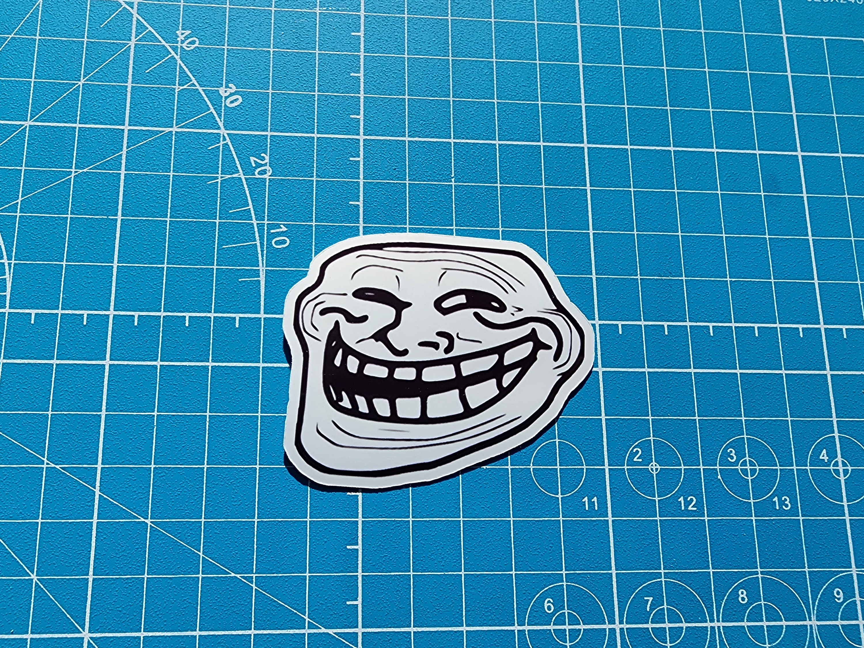 troll face with blue background Memes - Imgflip