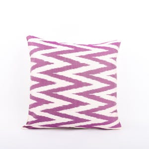 16x16 Geometric Pillow, Ikat Throw Pillow, Lumbar Pillow Cover, ikat Pillow Cover, Handmade Pillow, Unique Pillow