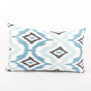 12x20 Ikat Pillow, Lumbar Throw Pillow, Modern Pillow Cover, Decorative Pillow, Sofa Pillow Cover