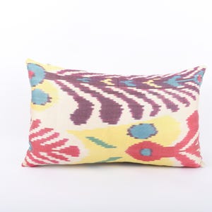 12x20 Modern Pillow, Ikat Throw Pillow, Lumbar Pillow Cover, Decorative Pillow, Ikat Pillow Cover