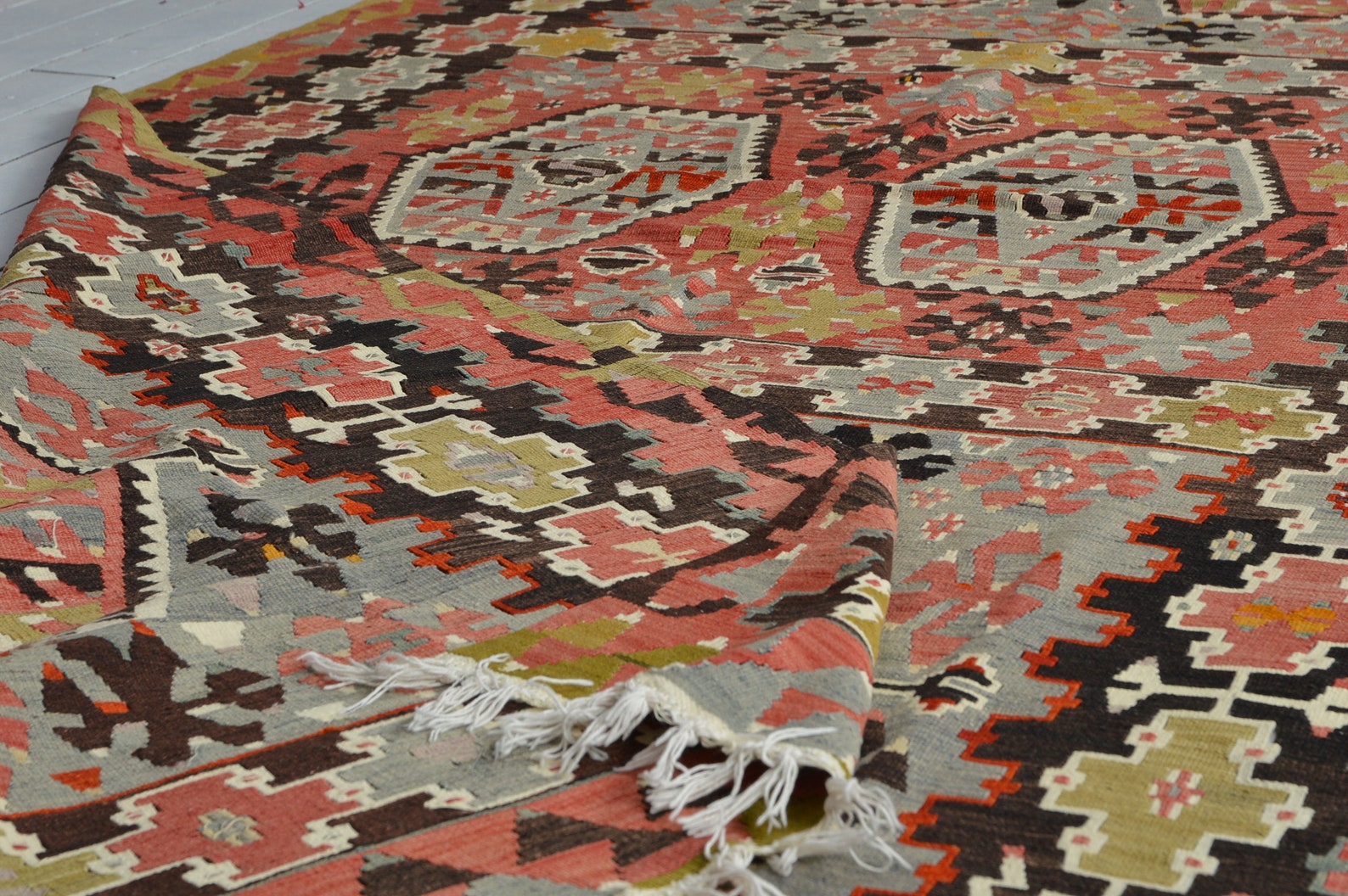 Kilim Rug 5.2ft X 11 Ft 162x344 Cm Turkish Kilim Rug Etsy