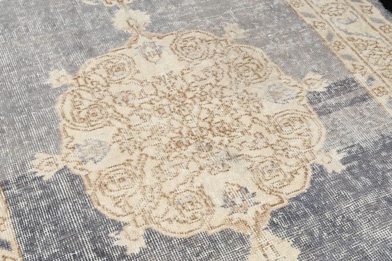 117x221 cm Area Wool Rug Turkish Carpet Rug Bohemian Rug 3.10 ft x 7.3 ft Handmade Anatolian Rug Boho Decor Rug Vintage Carpet