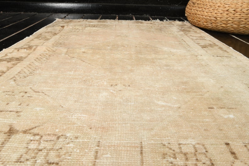 Home Decor Rug Decorative Area Rug 2.6 ft x 4.6 ft 77x137 cm Vintage Rug Turkish Carpet Rug Bohemian Carpet Kitchen Wool Rug