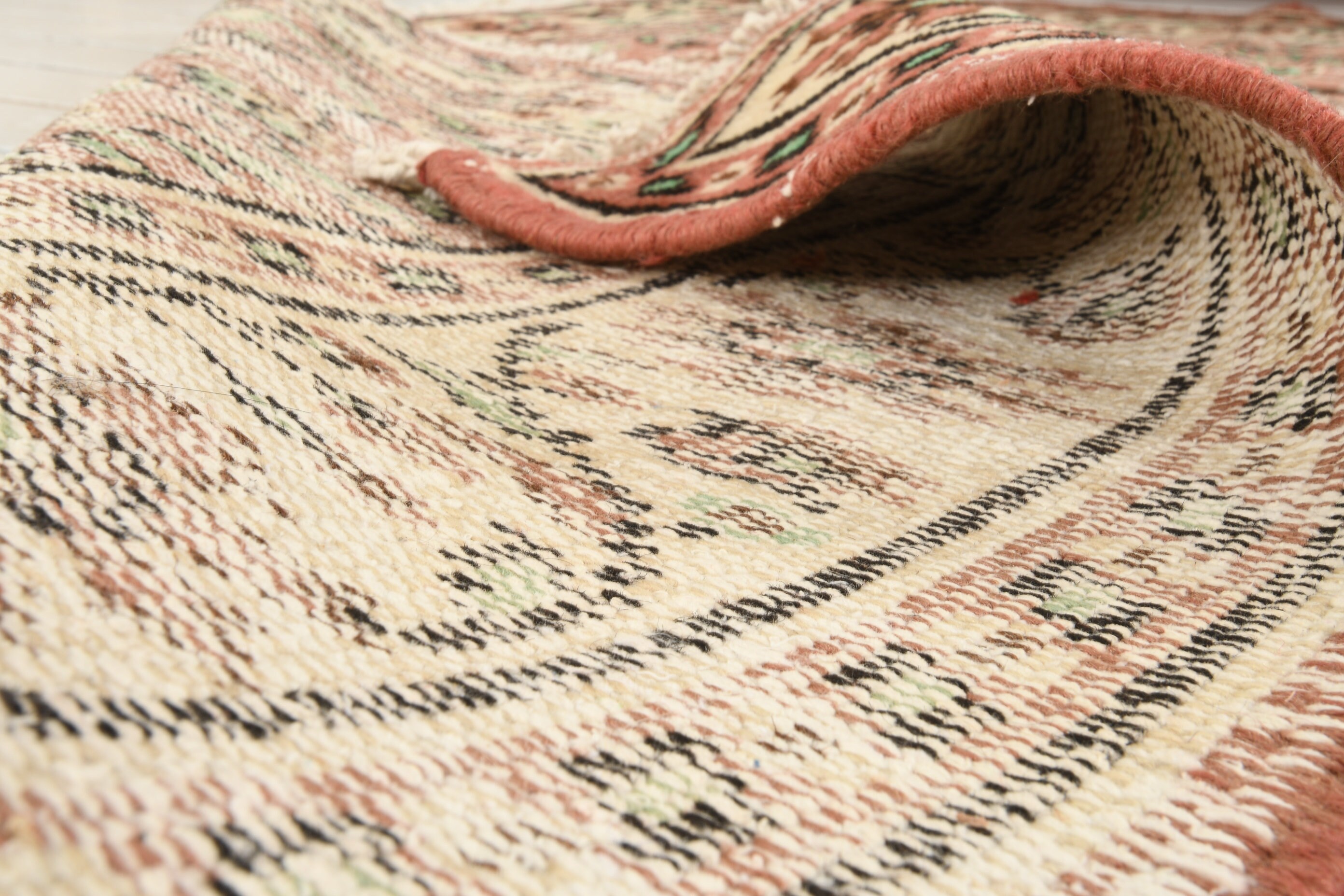 Antique Handwoven Rug 5.8 ft x 8.2 ft 175x250 cm Free Etsy