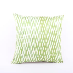 16x16 Decorative Pillow, Silk Throw Pillow, Lumbar Pillow Cover, ikat Pillow Cover, Handmade Pillow