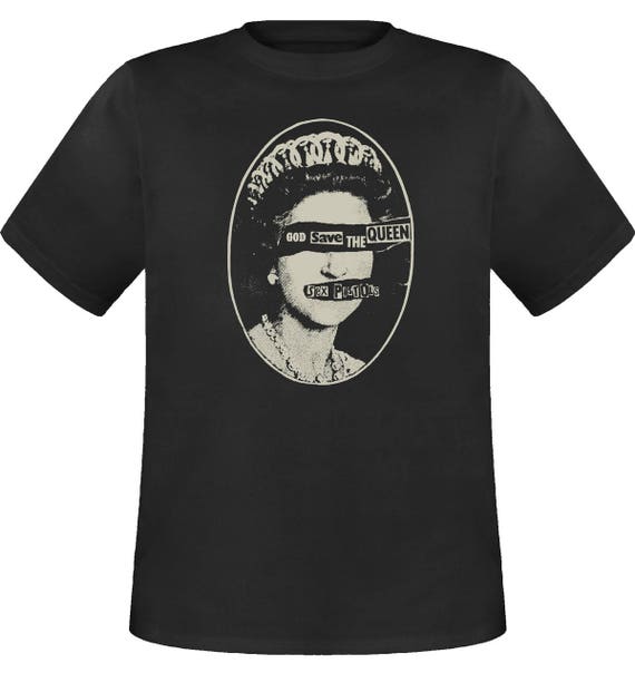 Sex Pistols God Save The Queen Black T Shirt Etsy 