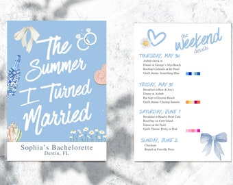 The Summer I Turned Married Bachelorette Invitation