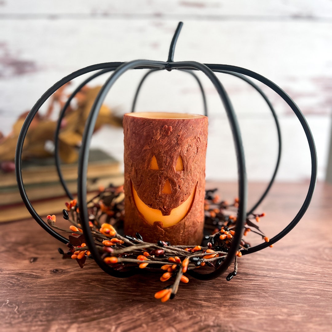 Jackolantern LED Battery Operated Pillar Candle Light With TIMER 6