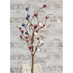 Pip Berry Pick / Spray 12 High Americana Mixed Berry Red, Royal Blue, Ivory Patriotic WIC-FISB50616 image 1