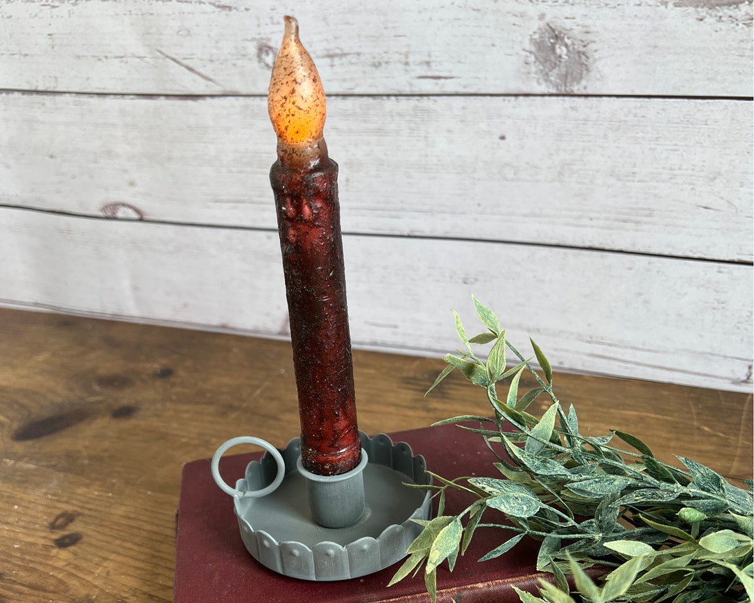 Candle Pan in Gray Candle Holder - Gray Metal - 2