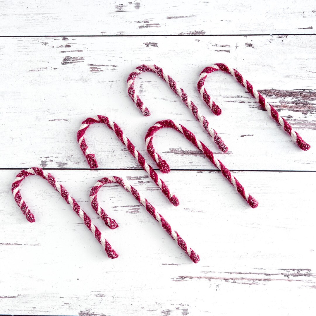 Candy Canes 5.5 High Pack of 6 Christmas Gift Package Decor, Craft
