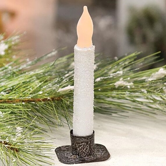 thumbnail image 2 of Luminara LED Flameless Flickering Battery Taper Candles With Timer - White (Set Of 2, 4, Or 6) 2 of 6