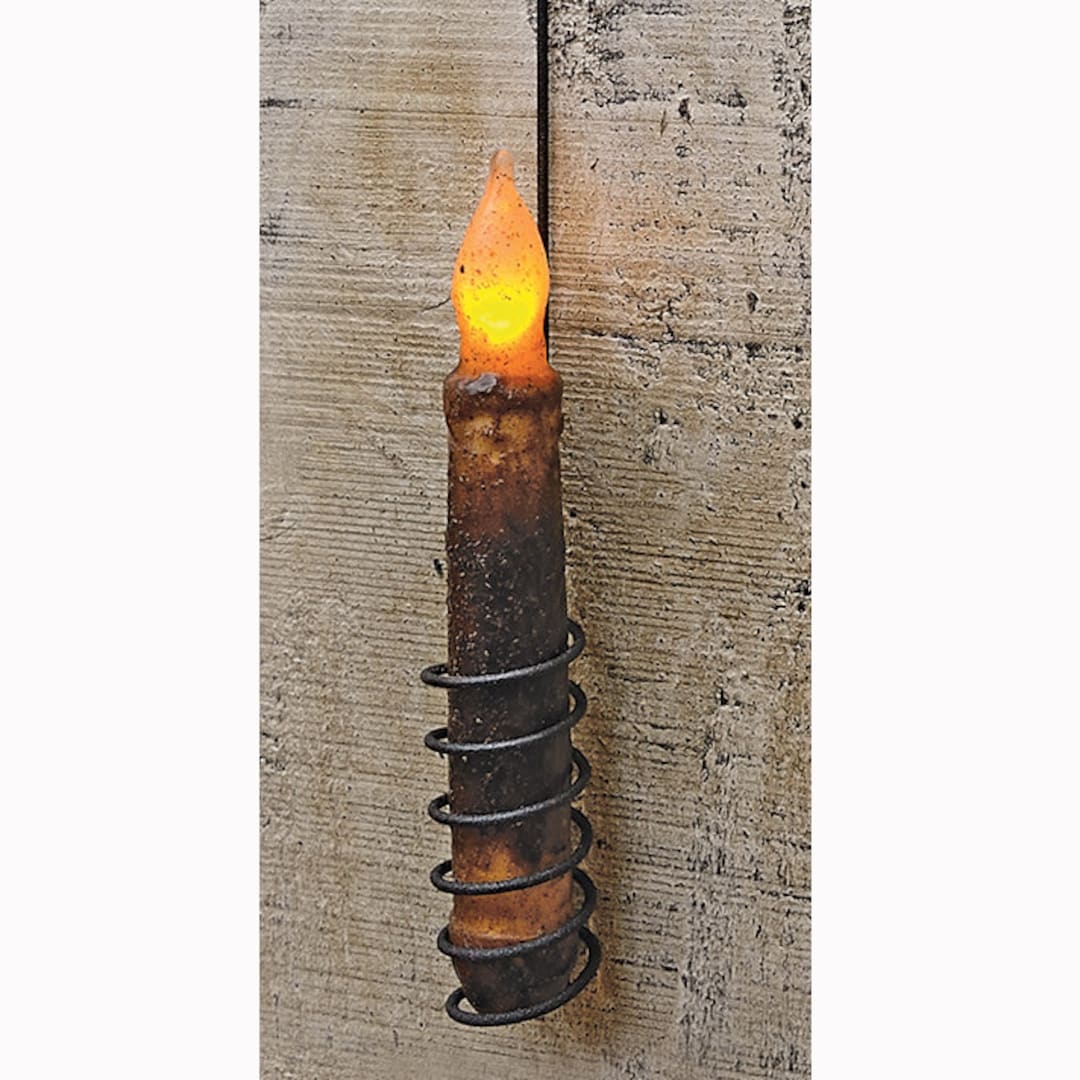 Black Wire Spiral Hanging Taper Candle Holder 12.5 L X 1.25 Diameter