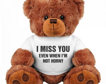 Lustiges Teddy Bär Paar Valentines Geschenk Medium, Teddy Bär Stofftier Wie sehr ich Dich vermisse