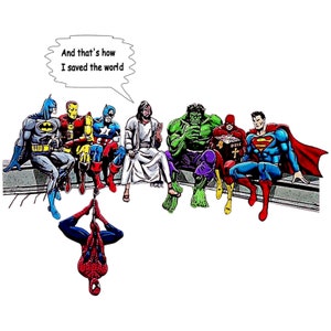 And That's How I Saved the World Jesus Superheros Tshirt,christian T ...