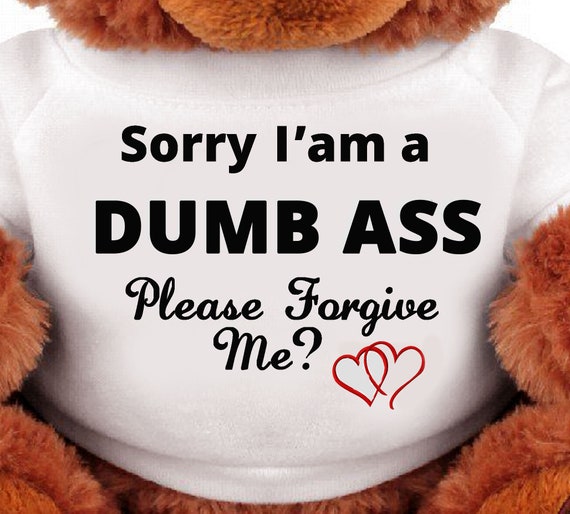 forgive me teddy bear