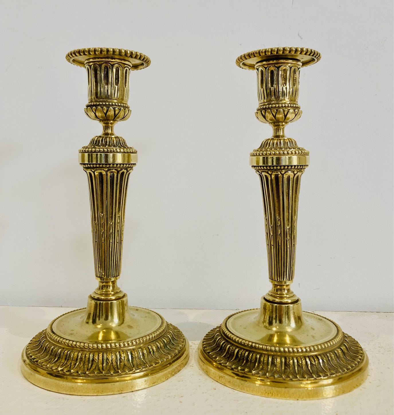 燭台　　明治時代　　2個セット Antique Sam's Collection 李朝燭台