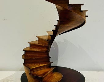 ヴィンテージの木製図書館の階段、螺旋階段、1960 年代 - Etsy 日本