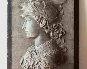 Relief in Metal Bust Classic. Early twentieth century. France