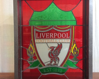 Stained glass football crest