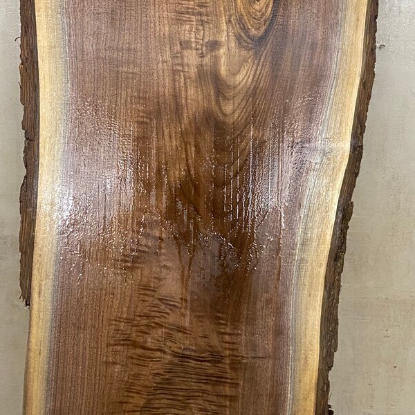 Black walnut live edge wood kiln dried and planed 1.3/8”x12-15.5”x44”L *project ready*