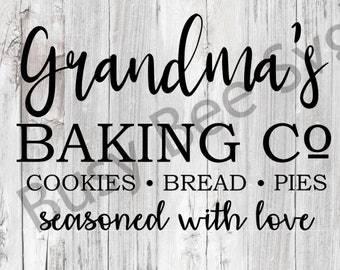 Grandmas Kitchen Svg Etsy