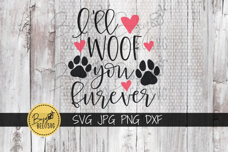 Download Dog svg Rescue svg Dog Mom Svg I'll woof you furever | Etsy