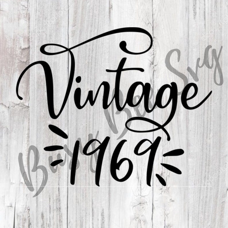 Download Vintage 1969 svg 50th Birthday svg dirty thirty svg 50th | Etsy
