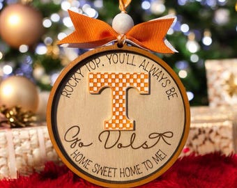 Go Vols Ornament, Tennessee Vols Ornament, Rocky Top Ornament