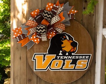 Tennessee Volunteers door hanger, TN Vols Door hanger, Smokey, TN football, SEC decor