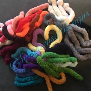Chunky Chenille Yarn, Arm Knitting, 36 Colors, 26 Yards (300grams) image 7