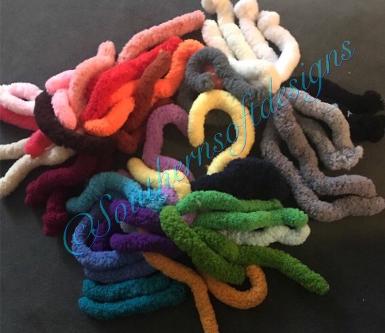 Chunky Chenille Yarn, Arm Knitting, 36 Colors, 26 Yards (300grams) image 7