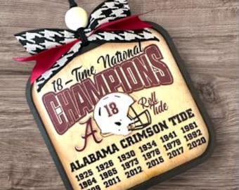 Alabama Crimson Tide Ornament, 18-Time National Champions