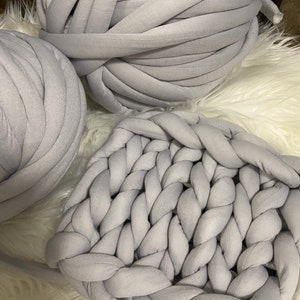 Cotton Tube, Cotton Yarn, Giant Yarn, Bulky Yarn, Chunky Yarn, Knot Free, Chunky Vegan Yarn, Chunky Knit, arm knitting