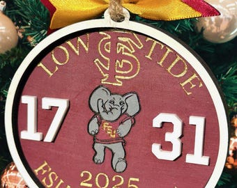 2025 Florida State beats Alabama ornament, FSU vs Bama ornament, car mirror hanger